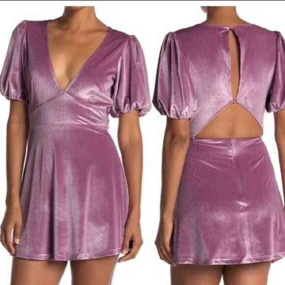 L*Space Ruby Velvet Mini Dress - Picture 1 of 12